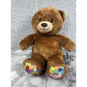 B-A-B BUILD-A-BEAR WORKSHOP "Happy Birthday" Plush Brown 16in Teddy Bear 🧸